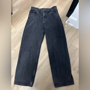 Uniqlo Men's Black Wide Straight Jeans